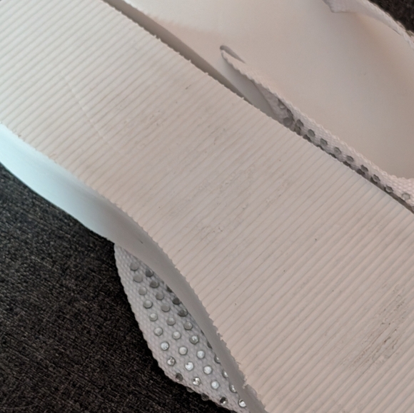 Alpine Swiss Women's New White Platform Sandals..9 - Picture 3 of 3